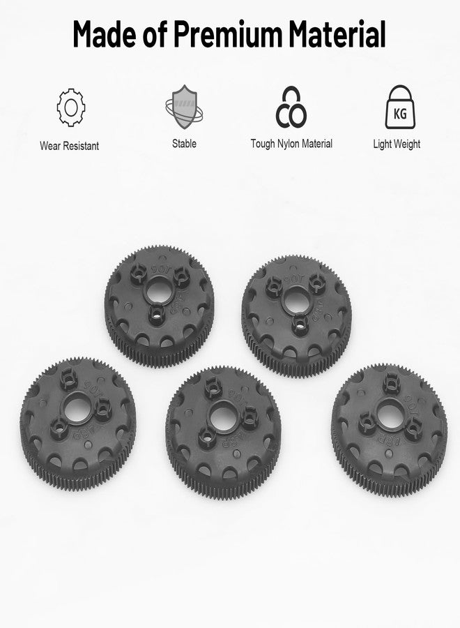 daitoku 48P 90T Spur Gear Transmission Gears RC Upgrade Parts 5Pcs for 1/10 Slash 2WD Rustler Stampede Bandit VXL XL-5 - Image 2